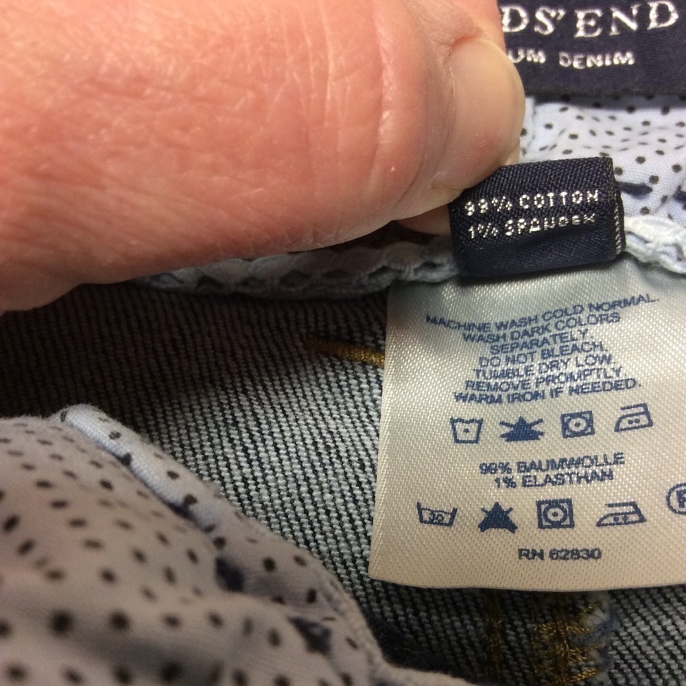 LANDS’ END DENIM SKIRT - Picture 6 of 9